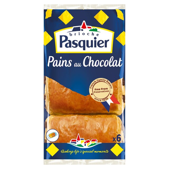 Brioche Pasquier Pain au Chocolat 6 per pack - McGrocer