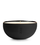 Marchanta Vasija black clay candle holder - British product
