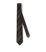 Harrods Brunello Cucinelli Silk Geometric Tie 7.5cm- Buy online at McGrocer