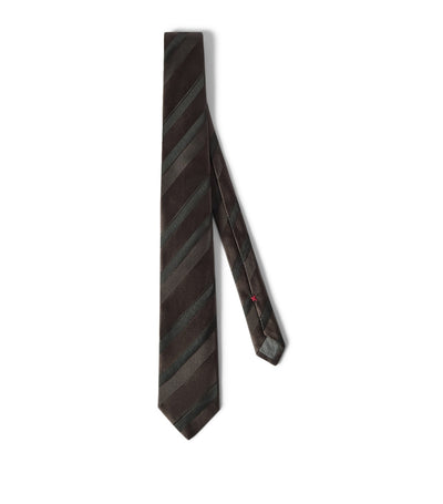 Harrods Brunello Cucinelli Silk Geometric Tie 7.5cm- Buy online at McGrocer