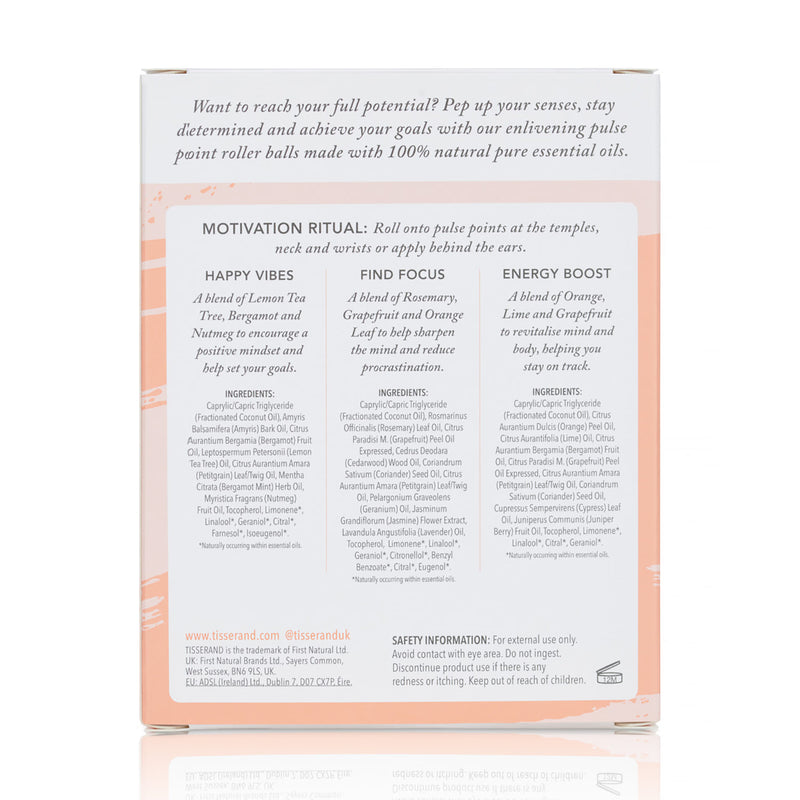 Tisserand The Little Box Of Motivation Essential Oils 3x10ml (British brand)