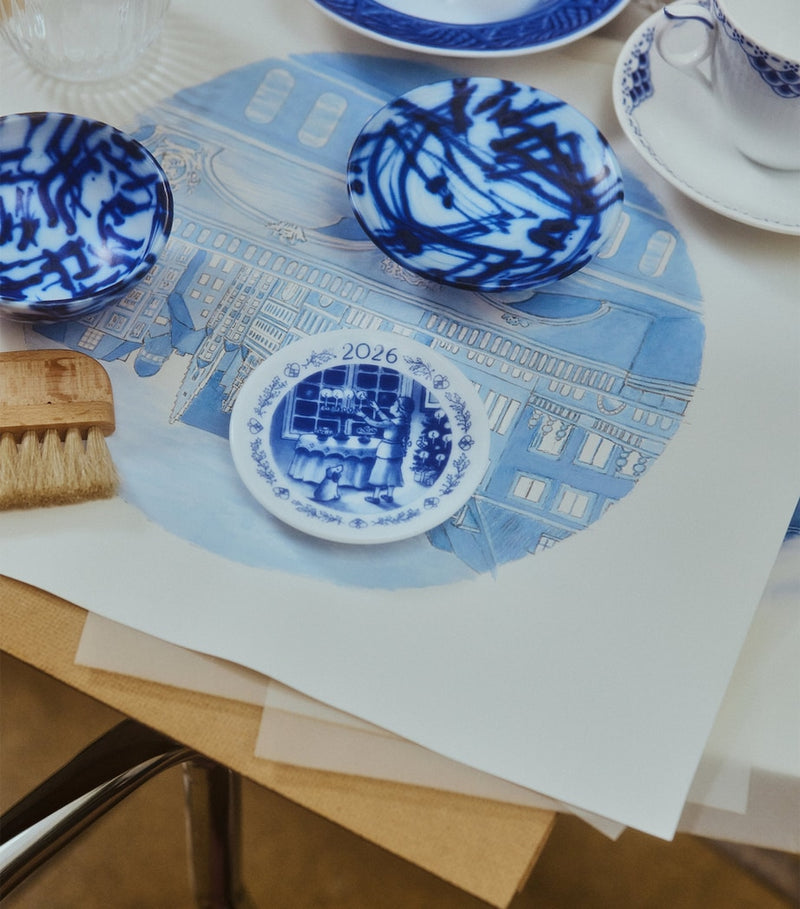 Royal Copenhagen Blue Collectibles Christmas 2026 Plaquette 8.5cm, imported from the UK