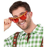 Smiffys Sausage Specs novelty glasses, imported from the UK