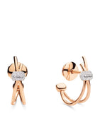 Pomellato Together rose gold diamond hoop earrings (British brand)