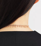 Suzanne Kalan rose gold and diamond choker, imported from the UK