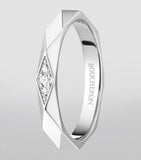 Boucheron platinum and diamond wedding ring 2.8mm - British product