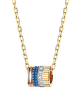 Harrods Boucheron Quatre Blue Edition Mixed Gold and Diamond Pendant Necklace - 45cm- Buy online at McGrocer