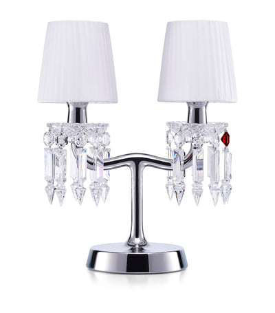 Harrods Baccarat Chrome Zénith Nomade Table Lamp - H37cm x W39cm- Buy online at McGrocer
