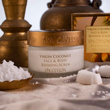 SPA CEYLON Virgin Coconut Face & Body Refining Scrub 100g (British brand)