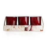 Mini scented candles Peony Water Lily 3 pack - British product