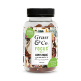 Holland & Barrett Grass & Co. FOCUS Lion's Mane Lemon & Elderflower Gummies 5000mg 60 Gummies- Buy online at McGrocer