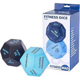 Fitness Mad fitness dice pack of 2 10cm - British product