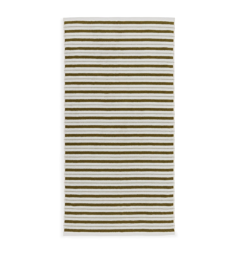 BAINA organic cotton striped bath towel 70cm x 140cm - British product
