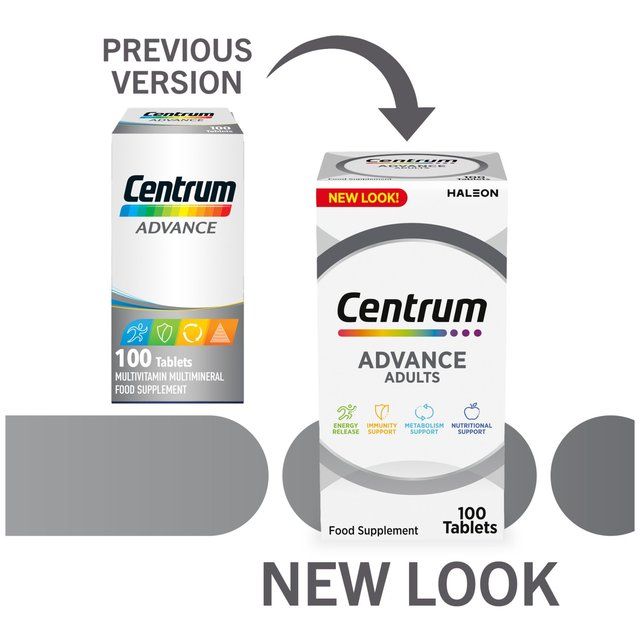 Centrum Advance Multivitamins & Minerals Tablets 100 per pack
