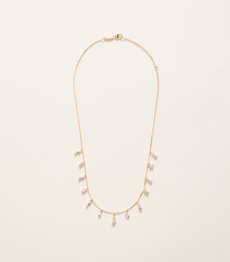 Suzanne Kalan Diamond Cascade necklace in rose gold, UK version