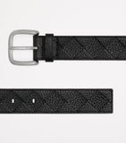 Bottega Veneta Intrecciato grained leather belt, UK version