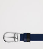 Montblanc leather reversible horseshoe belt 3cm - British product