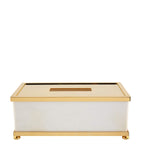 ZODIAC marble tissue box with gold-plated hardware (British brand)