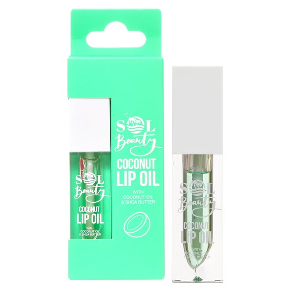 Sol Beauty Coconut Moisture Lip Oil 3g (British brand)