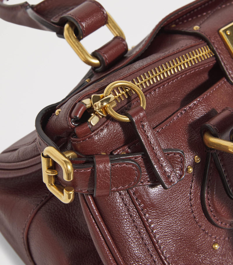 Chloé Paddington top-handle bag leather padlock charm, imported from the UK