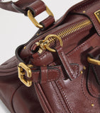 Chloé Paddington top-handle bag leather padlock charm, imported from the UK