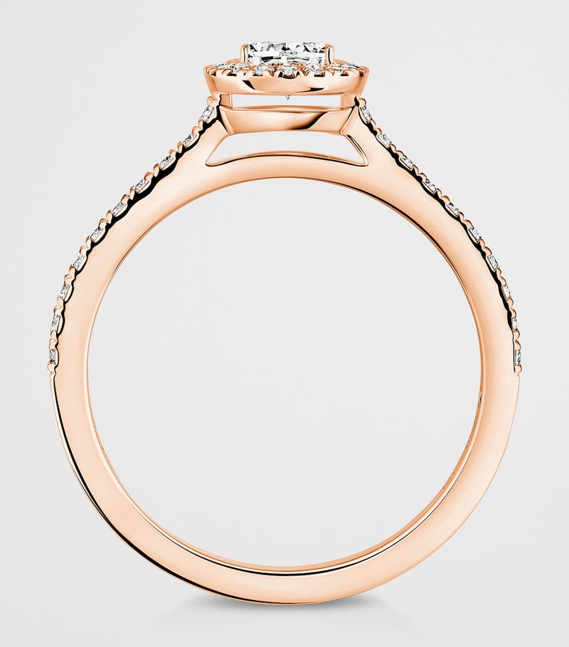 Messika Joy Tropfen-Diamant Roségold Ring 0.45ct - Britisches Produkt