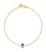 Harrods Emily P. Wheeler Yellow Gold and Sapphire Tilly Bracelet- Buy online at McGrocer