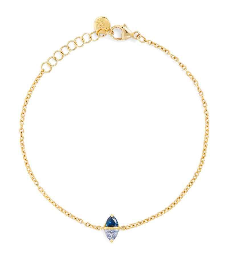 Emily P. Wheeler yellow gold sapphire Tilly bracelet (British brand)