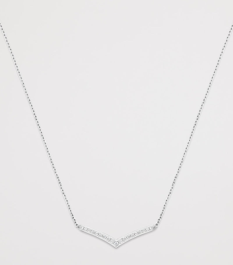Chaumet Joséphine Aigrette pendant necklace 18-karat white gold, imported from the UK