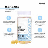 Known Nutrition high-strength orange vitamin C gummies 30 - British product