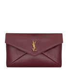 Saint Laurent large leather Cassandre envelope pouch, UK version