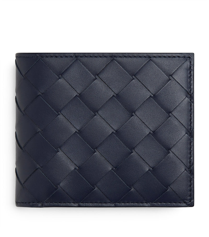 Bottega Veneta Intrecciato bifold wallet calfskin leather, imported from the UK