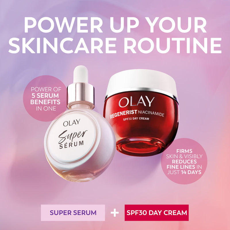 Olay Super Powered Duo Giftset with Super Serum and SPF30 day cream (British brand)