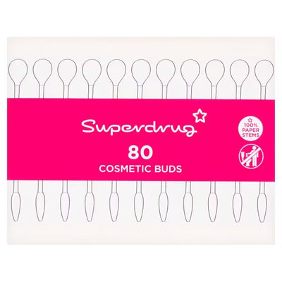 Superdrug Superdrug Cotton Paper Buds 80 Pack- Buy online at McGrocer