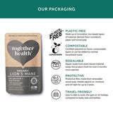 Together Health Lion's Mane Mushroom Extract 60 Capsules, imported from the UK