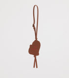 LOEWE leather tag bag charm with lion motif, UK version