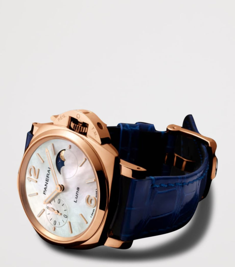 Panerai Goldtech Luminor Due Luna watch 38mm, imported from the UK