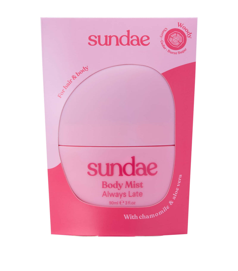 Sundae Body Always Late Hair & Body Mist 90ml (British brand)