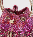 Jimmy Choo Bon Bon top-handle bag with crystal embellishment, imported from the UK