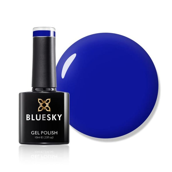 Bluesky Royal Blue gel nail polish deep navy shade - British product