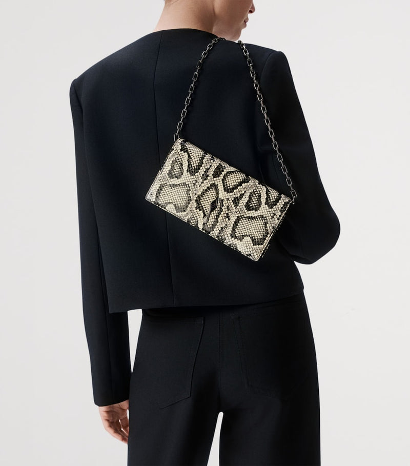 Christian Louboutin Bettina snakeskin clutch bag (British brand)