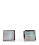 Harrods Babette Wasserman Mother-Of-Pearl Herringbone Cufflinks- Buy online at McGrocer