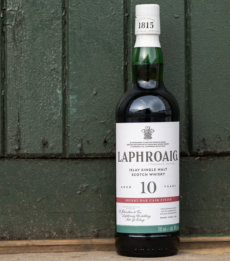 Laphroaig 10-Year-Old Sherry Oak Scotch Whisky 70cl, UK version