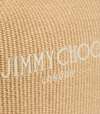 Jimmy Choo raffia beach diamond shoulder bag, imported from the UK