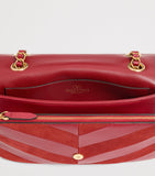 Valentino Garavani lambskin chevron Djuna shoulder bag, UK version