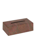 Etro cotton-blend and leather Arnica tissue box - British product