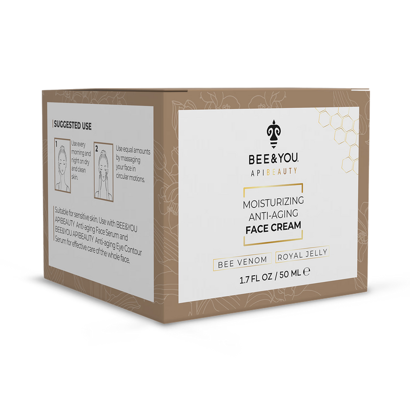 Bee&You anti-aging natural bee venom face cream 50ml, imported from the UK