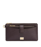 Dolce&Gabbana grained leather card holder with logo plaque, UK version