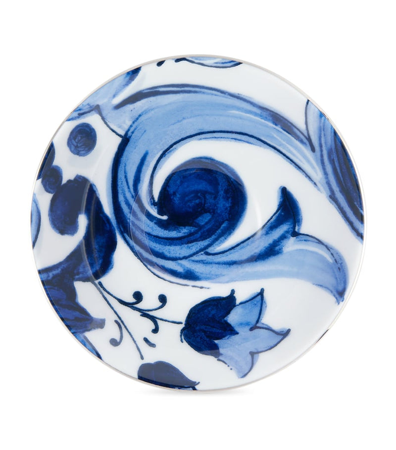 Dolce & Gabbana Blu Mediterraneo porcelain teacup and saucer, imported from the UK