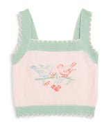 Camiseta de algodón con intarsia de pájaros Gingersnaps de Harrods para niños pequeños de 6 a 36 meses - Cómprela en línea en McGrocer.